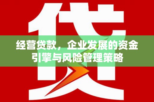 大朗经营贷款，企业发展的资金引擎与风险管理策略