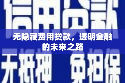 大朗无隐藏费用贷款，透明金融的未来之路