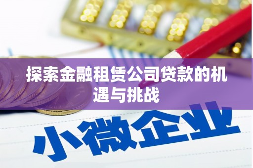 大朗探索金融租赁公司贷款的机遇与挑战