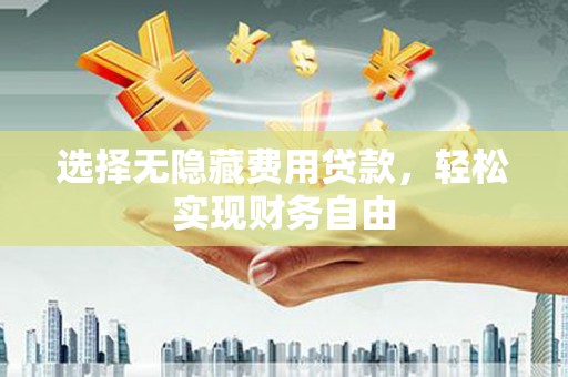 大朗选择无隐藏费用贷款，轻松实现财务自由