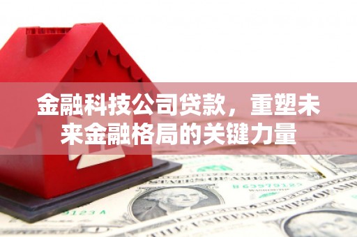 大朗金融科技公司贷款，重塑未来金融格局的关键力量