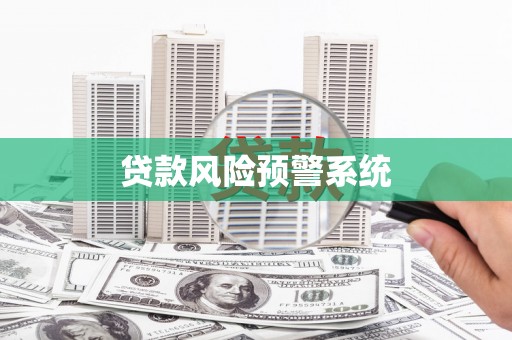 大朗贷款风险预警系统
