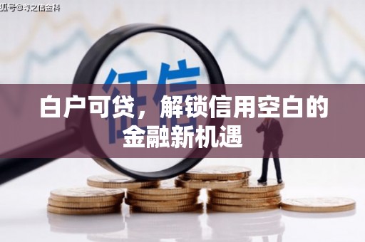 大朗白户可贷，解锁信用空白的金融新机遇