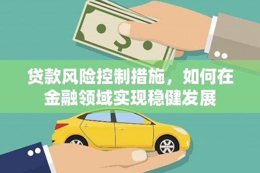 大朗贷款风险控制措施，如何在金融领域实现稳健发展