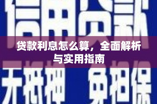 大朗贷款利息怎么算，全面解析与实用指南