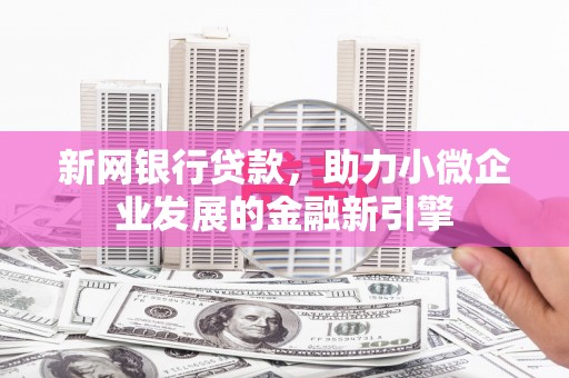 大朗新网银行贷款，助力小微企业发展的金融新引擎