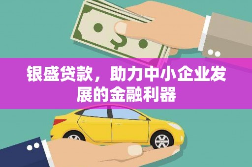 大朗银盛贷款，助力中小企业发展的金融利器
