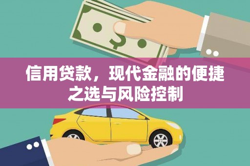 大朗信用贷款，现代金融的便捷之选与风险控制