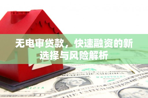 大朗无电审贷款，快速融资的新选择与风险解析