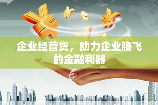 大朗企业经营贷，助力企业腾飞的金融利器