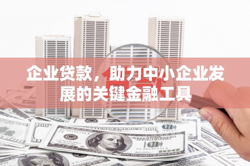 大朗企业贷款，助力中小企业发展的关键金融工具