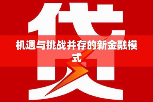 大朗机遇与挑战并存的新金融模式