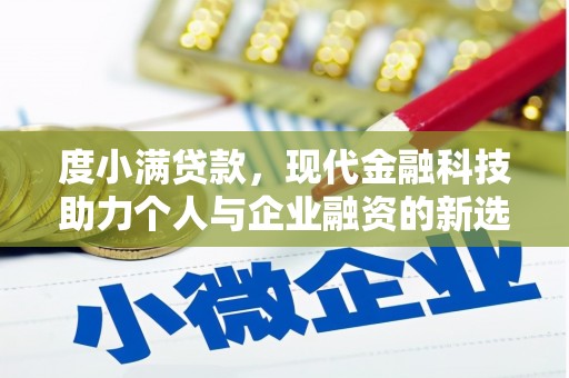 大朗度小满贷款，现代金融科技助力个人与企业融资的新选择