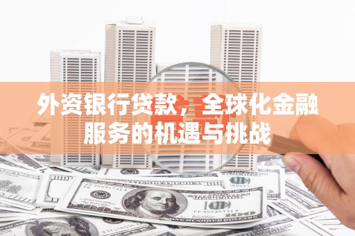 大朗外资银行贷款，全球化金融服务的机遇与挑战