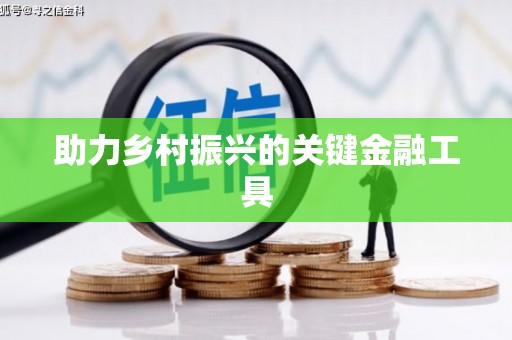 大朗助力乡村振兴的关键金融工具