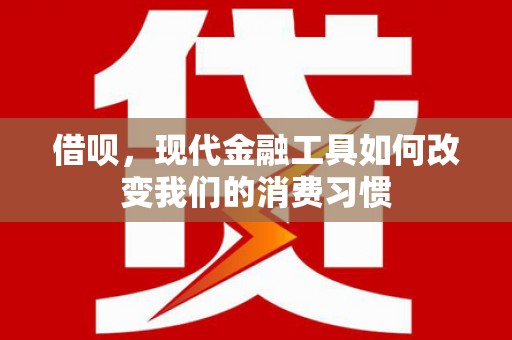 大朗借呗，现代金融工具如何改变我们的消费习惯