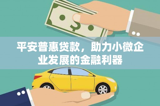大朗平安普惠贷款，助力小微企业发展的金融利器