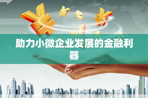 大朗助力小微企业发展的金融利器