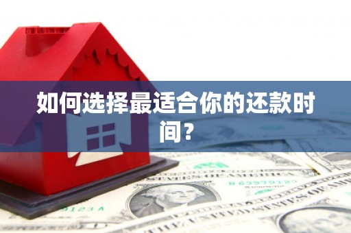 大朗如何选择最适合你的还款时间？