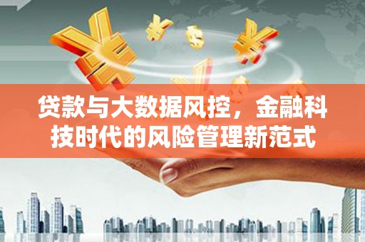 大朗贷款与大数据风控，金融科技时代的风险管理新范式