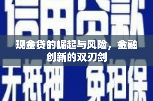 大朗现金贷的崛起与风险，金融创新的双刃剑