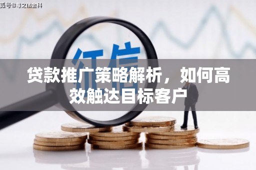 大朗贷款推广策略解析，如何高效触达目标客户