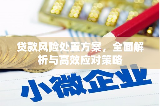 大朗贷款风险处置方案，全面解析与高效应对策略