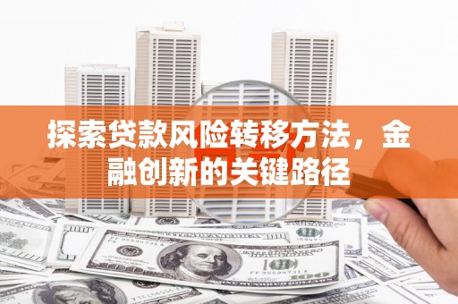 大朗探索贷款风险转移方法，金融创新的关键路径
