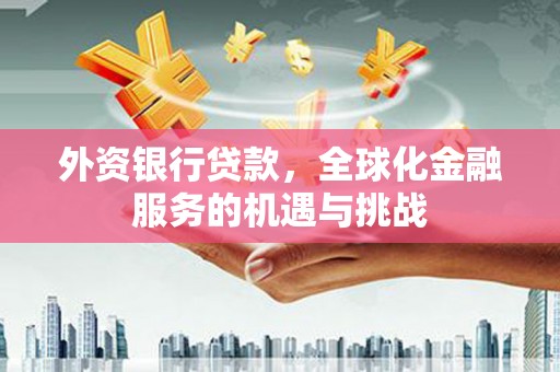 大朗外资银行贷款，全球化金融服务的机遇与挑战