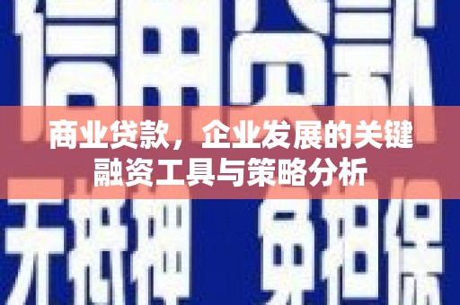 大朗商业贷款，企业发展的关键融资工具与策略分析