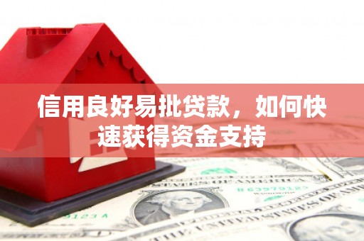 大朗信用良好易批贷款，如何快速获得资金支持