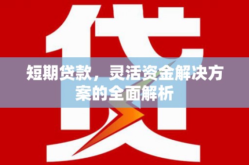 大朗短期贷款，灵活资金解决方案的全面解析