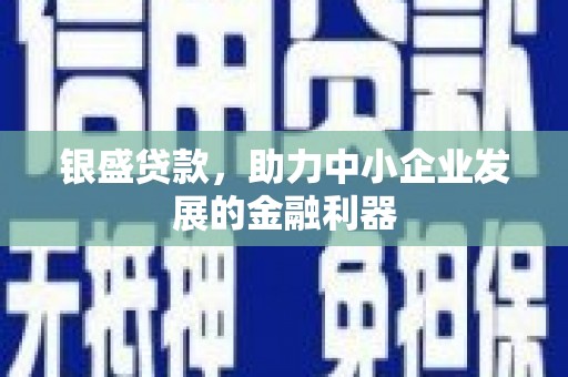 大朗银盛贷款，助力中小企业发展的金融利器