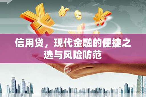 大朗信用贷，现代金融的便捷之选与风险防范