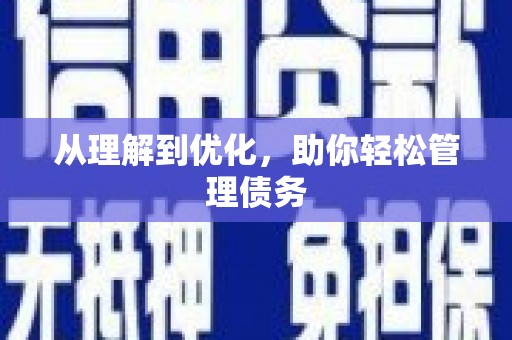 大朗从理解到优化，助你轻松管理债务