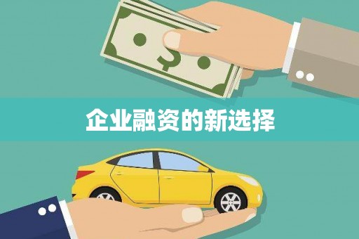 大朗企业融资的新选择