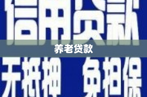 大朗养老贷款